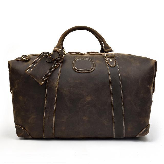 Shop Dark Brown Namibia Duffel Bag Mademoiselle Home Decor