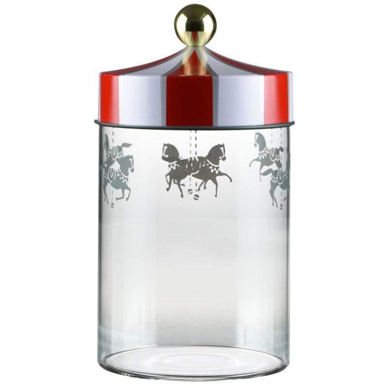 Shop 0 Food Storage Jar Moisture-Proof Sealed Glass Tank Cookie Snack Coffee Beans Storage Tank Creative Carousel Glass Food Bottle Mademoiselle Home Decor