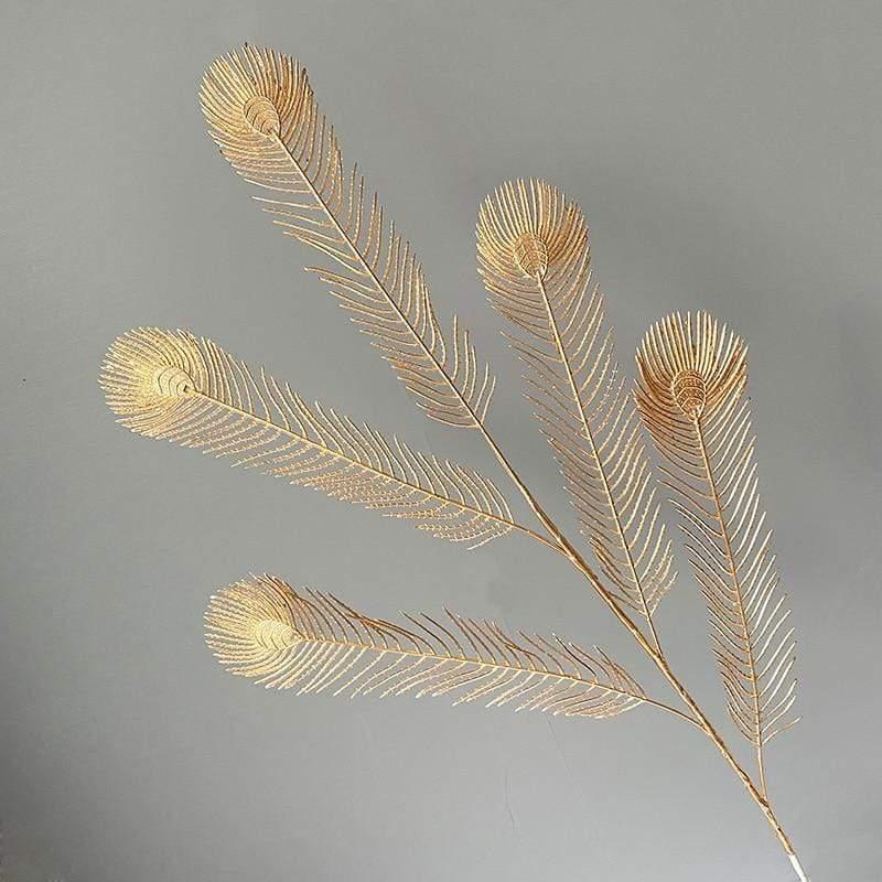 Shop 0 Golden peacock leaf Nima Artificial Plant Mademoiselle Home Decor