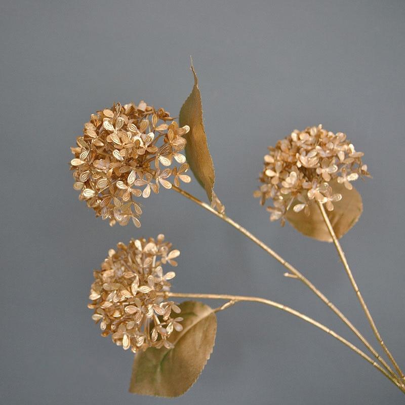 Shop 0 Golden Hydrangea Nima Artificial Plant Mademoiselle Home Decor