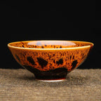 Shop 0 D4 6.9X3CM 40ML 1pc Kiln Change China Ceramic Tea Cup Temmoku Glaze Porcelain Kung Fu Cups Set Pottery Jianzhan Drinkware Tableware Wholesale Mademoiselle Home Decor
