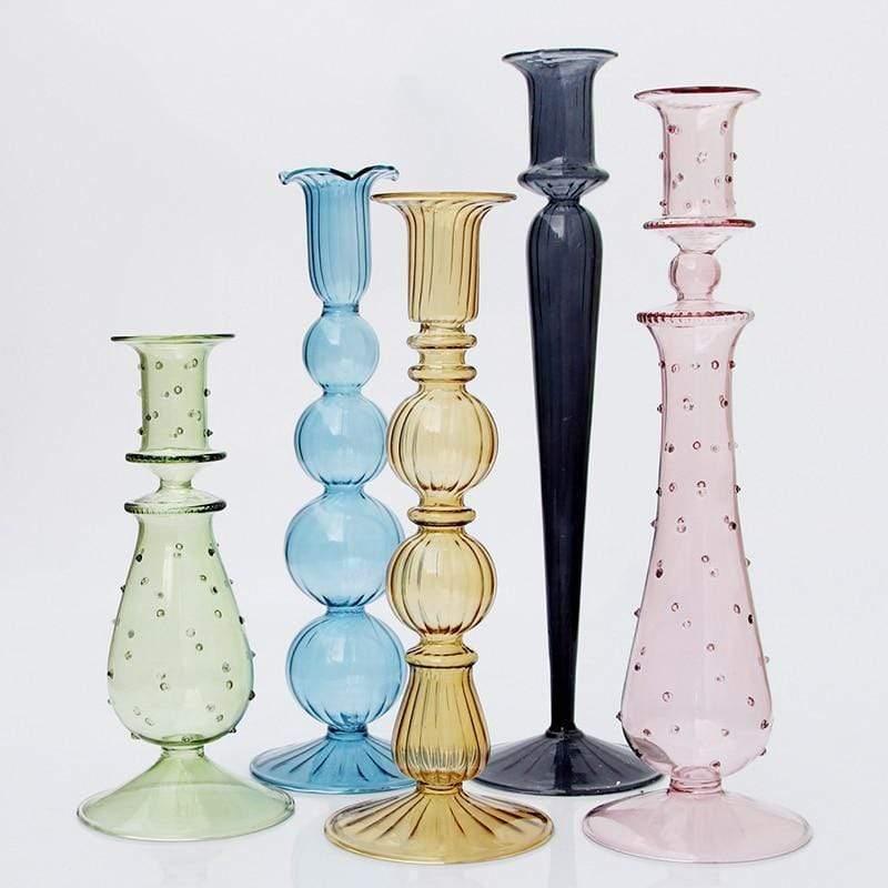 Shop 0 Glass Candle Holder For Wedding Decorations Candlestick Romantic Candelabros Nordic Candle Stand Candle Holders Glass Mademoiselle Home Decor