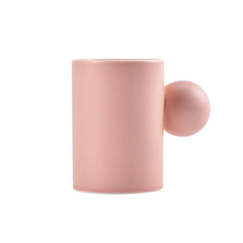 Shop 0 1pcs 1 Home Ceramic Mug Creative Shape Breakfast Coffee Cup Couple Milk Cup 280ml Coffee Mug Living Room Decoration Dining Tableware Mademoiselle Home Decor