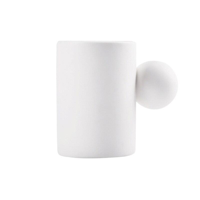 Shop 0 1pcs 3 Home Ceramic Mug Creative Shape Breakfast Coffee Cup Couple Milk Cup 280ml Coffee Mug Living Room Decoration Dining Tableware Mademoiselle Home Decor