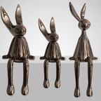 Shop 0 Copper 3 Pcs Oia Rabbit Decor Mademoiselle Home Decor