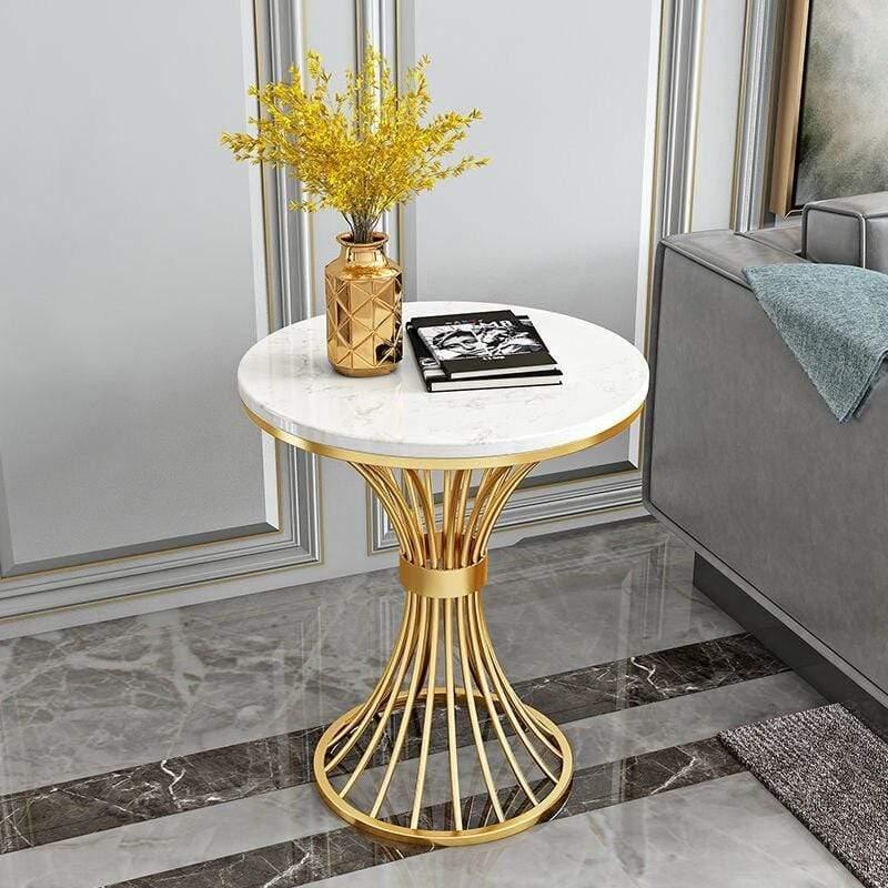 Shop 0 White and gold Oia Table Mademoiselle Home Decor