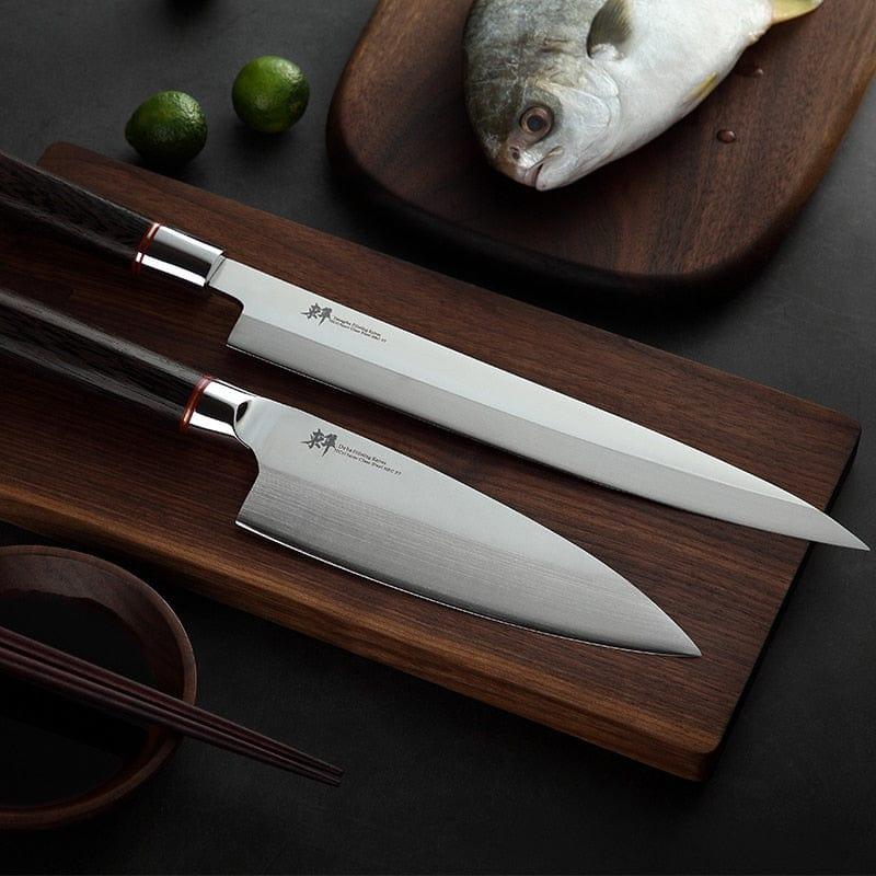 Shop 0 Japanese  sashimi knife Yanagiba Filleting Knives Sushi Germany imports 70Cr15MoV steel Cleaver Salmon Petty Slicing Peeling Mademoiselle Home Decor