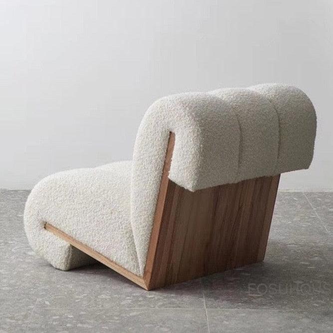 Shop 0 Nordic Designer New Living Room Chairs Modern Home Furniture Cashmere Solid Wood Living Room Balcony Sofa Leisure Sofa Chair Mademoiselle Home Decor