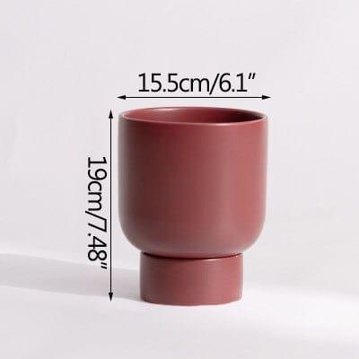 Shop 0 5 Nordic Ins  Modern Ceramic Flower Pots Simple Flower Arrangement Office Desktop Display Succulent Planter Crafts Home Decoration Mademoiselle Home Decor