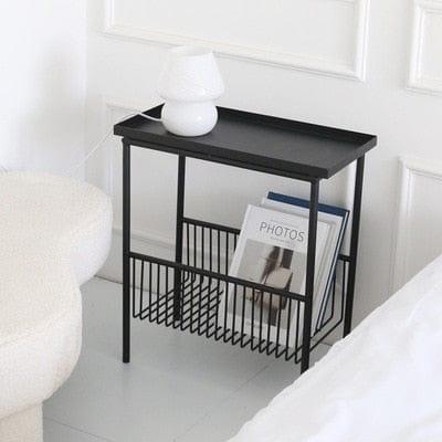 Shop 0 Black Wuli Danish Design/ins Style Sofa Side Table Wrought Iron Corner Table Nordic Bedside Storage Small Table Coffee Table Rack Mademoiselle Home Decor