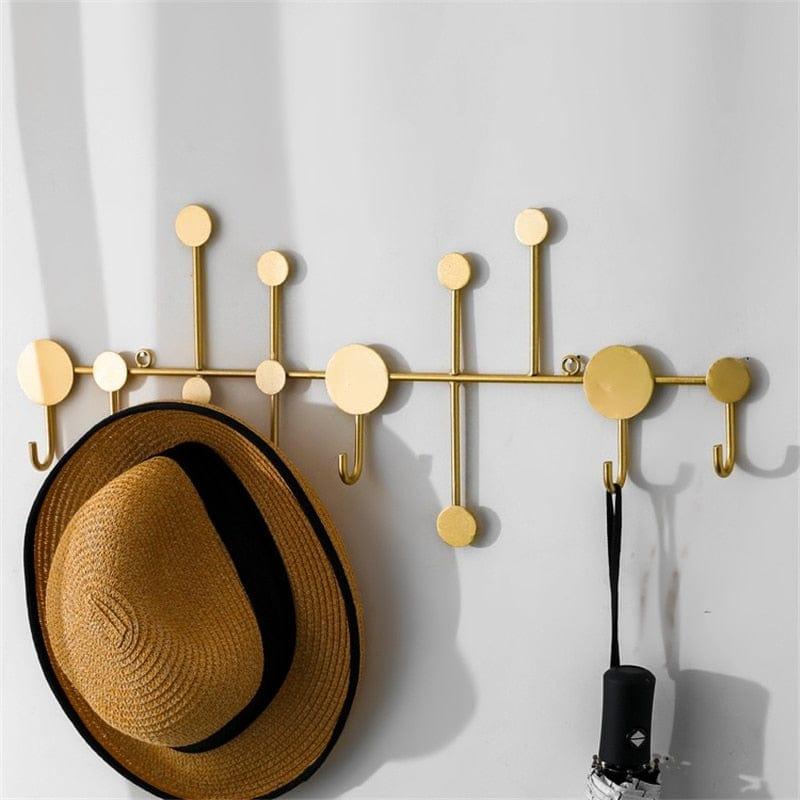 Shop 0 Black/Gold Wall Hook Storage Nordic Creative Entrance Key Hanger Home Decoration Wall Hanging Fitting Room Coat Hook 1Pcs Mademoiselle Home Decor