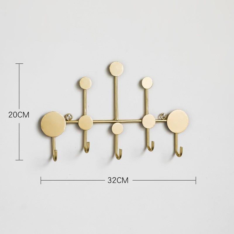 Shop 0 FM254-1 Black/Gold Wall Hook Storage Nordic Creative Entrance Key Hanger Home Decoration Wall Hanging Fitting Room Coat Hook 1Pcs Mademoiselle Home Decor