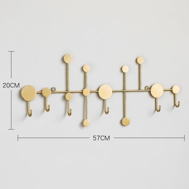 Shop 0 FM254-2 Black/Gold Wall Hook Storage Nordic Creative Entrance Key Hanger Home Decoration Wall Hanging Fitting Room Coat Hook 1Pcs Mademoiselle Home Decor