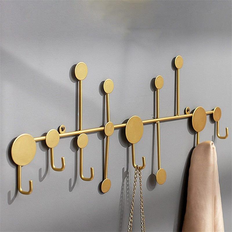 Shop 0 Black/Gold Wall Hook Storage Nordic Creative Entrance Key Hanger Home Decoration Wall Hanging Fitting Room Coat Hook 1Pcs Mademoiselle Home Decor