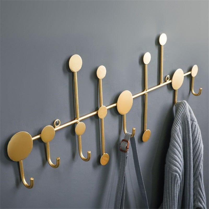 Shop 0 Black/Gold Wall Hook Storage Nordic Creative Entrance Key Hanger Home Decoration Wall Hanging Fitting Room Coat Hook 1Pcs Mademoiselle Home Decor