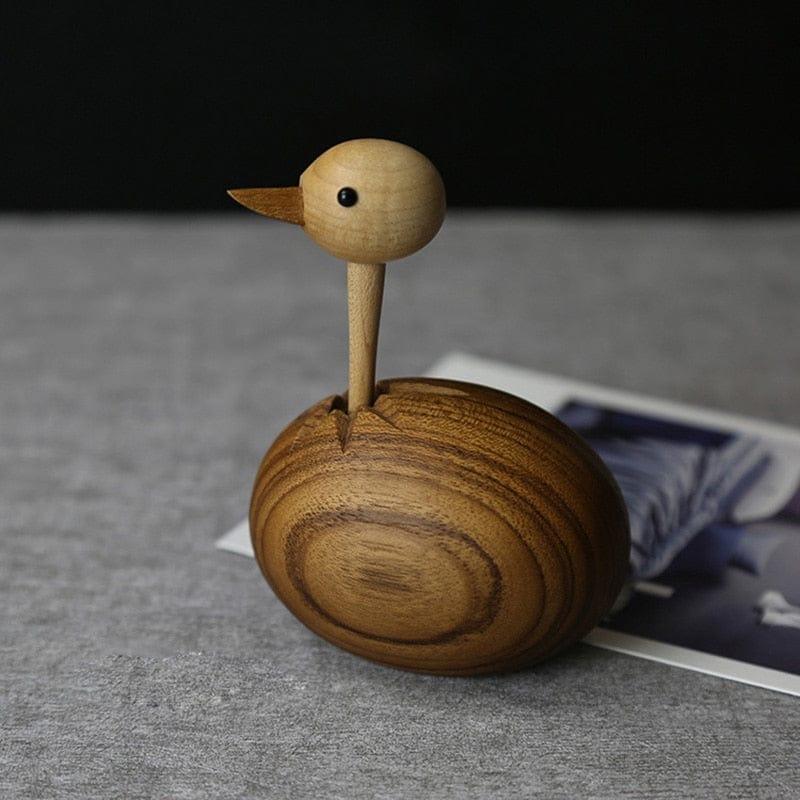 Shop 0 Nordic Handicraft Log Handmade Ostrich Puppet Solid Wood Ornaments Creative Wood Home Decorations Mademoiselle Home Decor