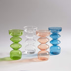 Shop 0 Taper Candle Holder Glass Candlestick Holder for Christmas Decor Wedding Party and Home Dinner Decor Vase Mademoiselle Home Decor