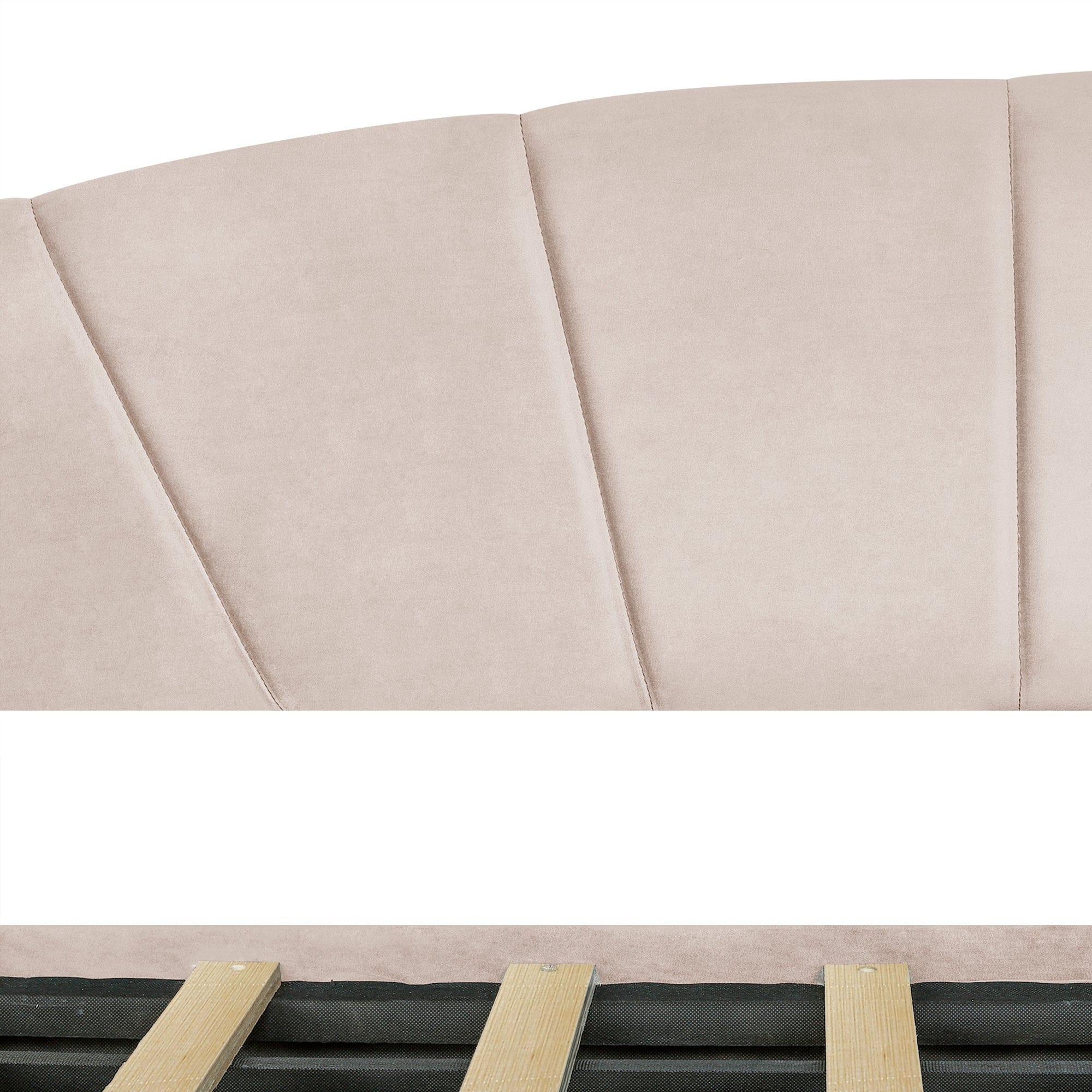 Shop Upholstered daybed Twin Size with Two Drawers and Wood Slat  ,Beige Mademoiselle Home Decor