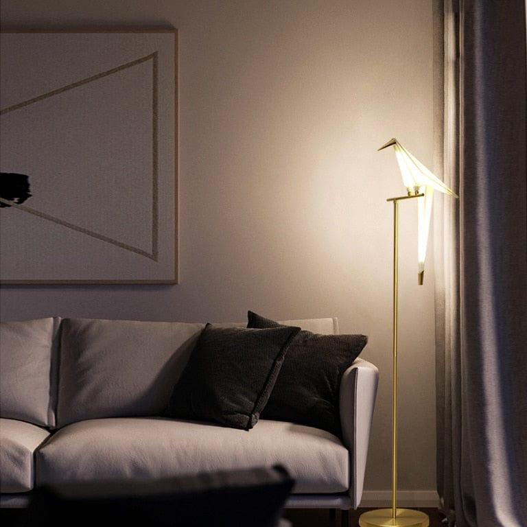 Shop 0 Nordic Acrylic Bird Floor Lamp for Living Room Luxury Paper Cranes Floor Ls Bedroom Paper Crane Lamp Bird Floor Lamp Fixture Led Mademoiselle Home Decor