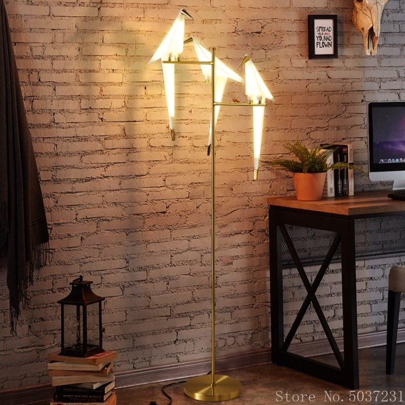 Shop 0 Nordic Acrylic Bird Floor Lamp for Living Room Luxury Paper Cranes Floor Ls Bedroom Paper Crane Lamp Bird Floor Lamp Fixture Led Mademoiselle Home Decor