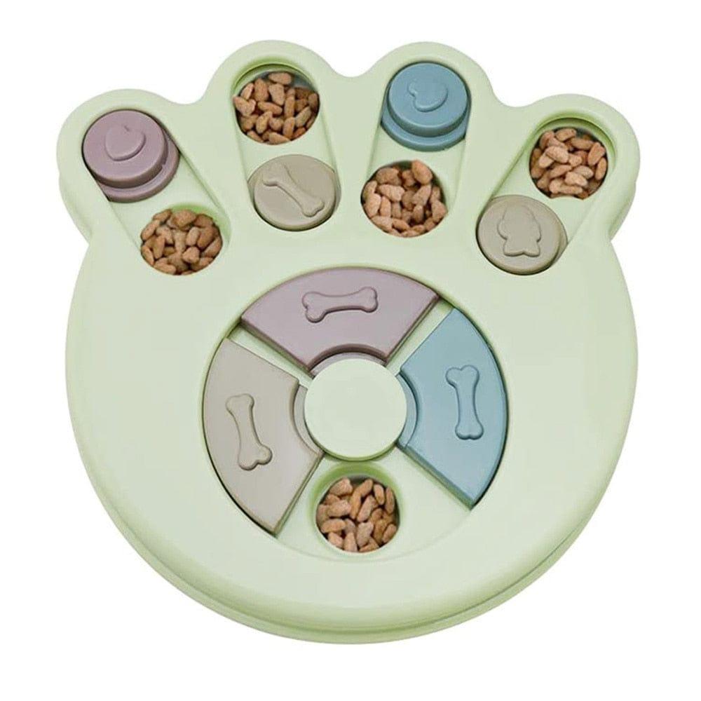 Shop 0 Footprint (Green) Paw Dog Puzzle Toy Mademoiselle Home Decor