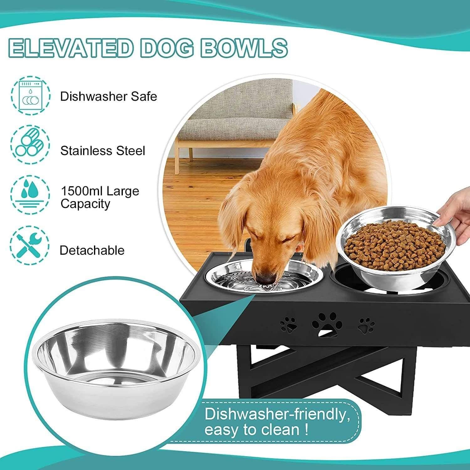 Shop 200003781 Pawsome Adjustable Pet Feeding Station Mademoiselle Home Decor