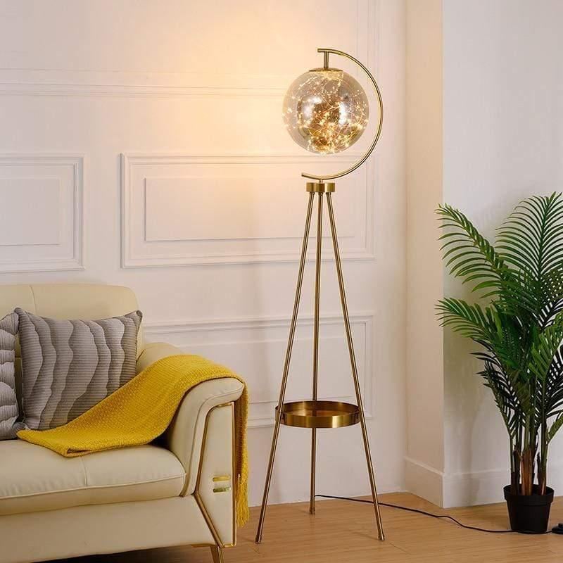 Shop 39050506 Gold / 110-240V Pelerous Floor Lamp Mademoiselle Home Decor