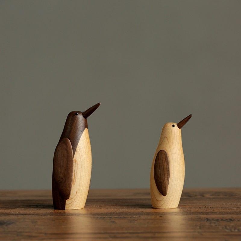 Shop 0 Denmark wood small penguin ornaments American country soft decoration Housing model study desktop wooden play equipment Mademoiselle Home Decor
