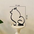 Shop 0 F Dog Art Sculpture Simple Metal Dog Abstract Art Sculpture for Home Party Office Desktop Decoration Cute Pet Dog Cats Gifts Mademoiselle Home Decor