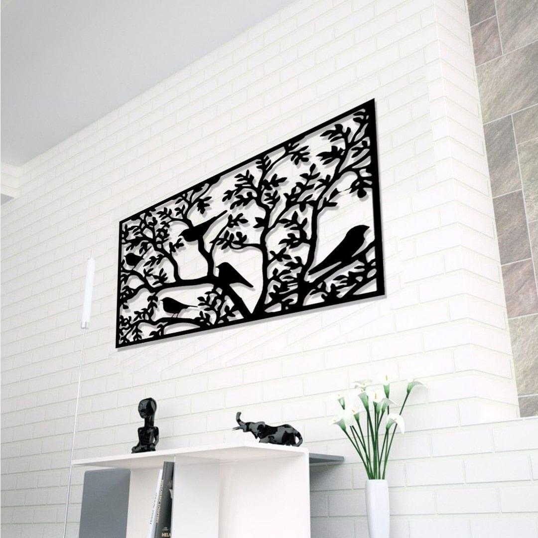 Shop 0 Wooden Wall Art 1 Piece Bird Tree Pattern Landscape Figure Home Decor Black Color Modern Home Office New 3D Creative Design Mademoiselle Home Decor