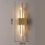 Shop 0 G 2 / warm light / 3-6W Modern minimalist LED wall lamp lamp length 50cm 90-260V indoor lighting bathroom wall lamp background decoration hotel project Mademoiselle Home Decor