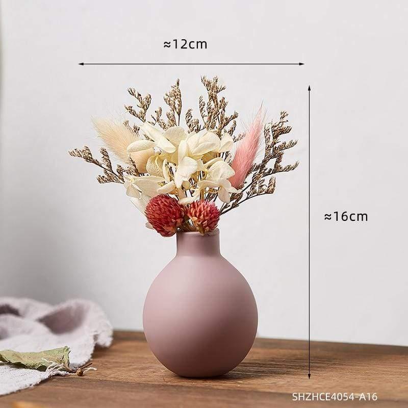 Shop 200001438 Set 8 Pink Cuba Vases Set (Available with pre made artificial bouquets) Mademoiselle Home Decor