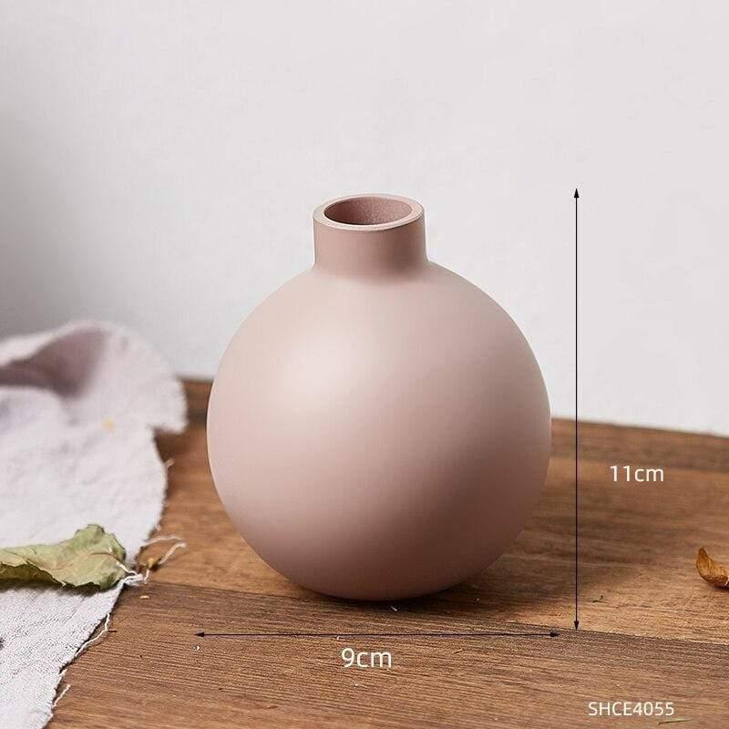 Shop 200001438 Big Pink Cuba Vases Set (Available with pre made artificial bouquets) Mademoiselle Home Decor