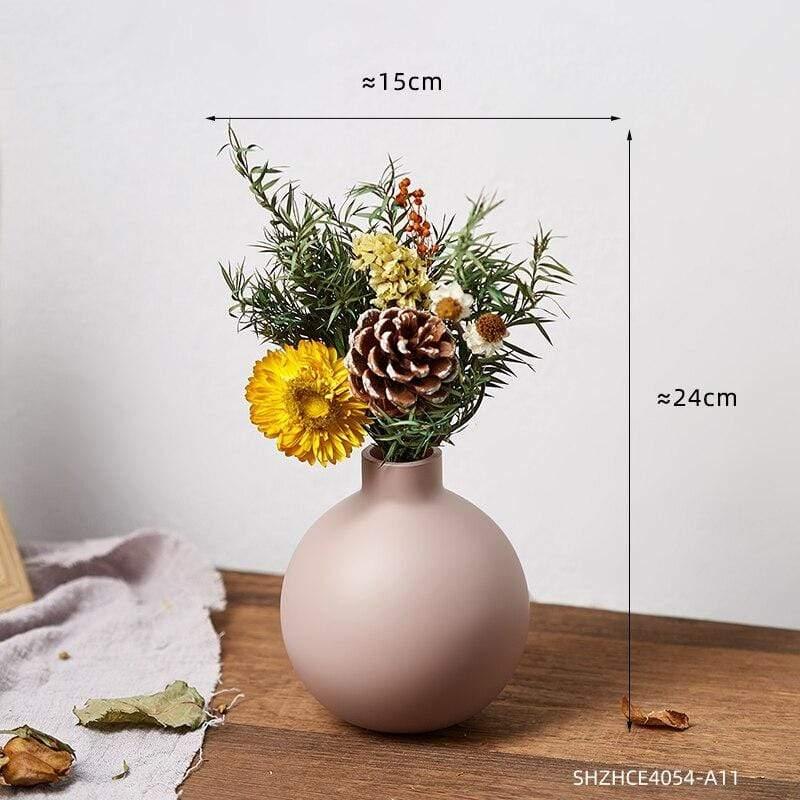 Shop 200001438 Set 3 Pink Cuba Vases Set (Available with pre made artificial bouquets) Mademoiselle Home Decor