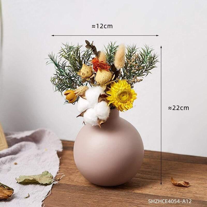 Shop 200001438 Set 4 Pink Cuba Vases Set (Available with pre made artificial bouquets) Mademoiselle Home Decor