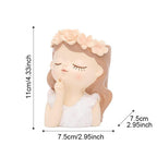 Shop 0 China / Flower pot 4 Cartoons Beauty Human Head Sculpture Vase Lady Small Fresh Portrait Flower Pots Home Storage Organization Decorative Accessories Mademoiselle Home Decor
