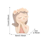 Shop 0 China / Flower pot 7 Cartoons Beauty Human Head Sculpture Vase Lady Small Fresh Portrait Flower Pots Home Storage Organization Decorative Accessories Mademoiselle Home Decor