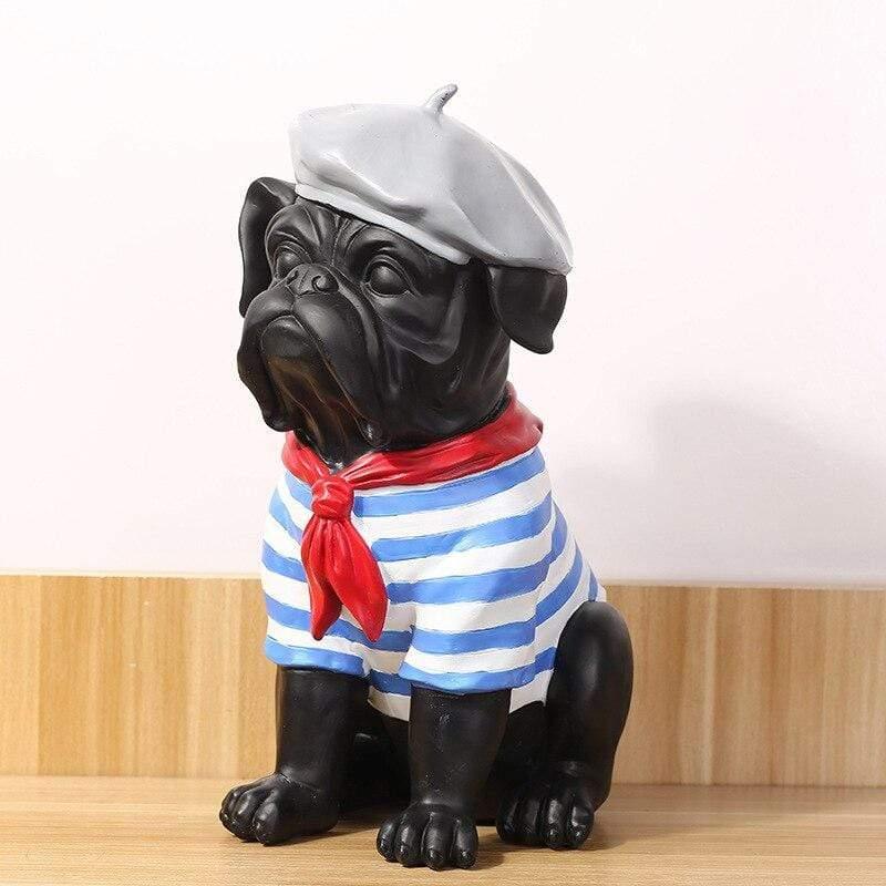 Shop 0 Creative Color Bulldog Punk Style Dog Statue Figurine Resin Sculpture Home Office Bar Store Decoration Ornament Crafts Dropship Mademoiselle Home Decor