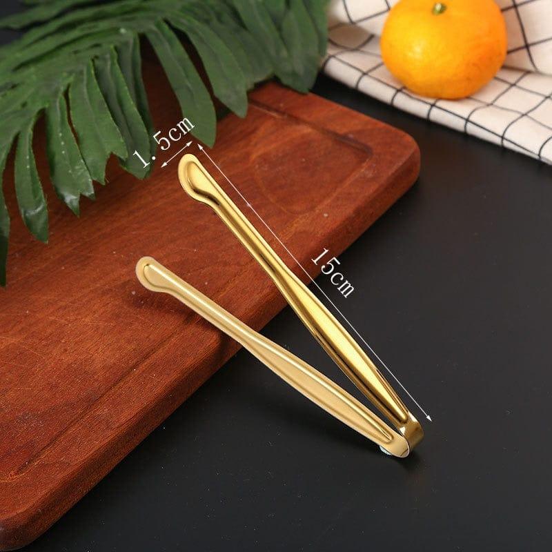Shop 0 China / 0052-B gold Dropshipping Stainless Steel Non-stick Kitchen BBQ Tongs Smart Grill Meat Food Clip Cooking Clamp Gold/Silver Accessories Mademoiselle Home Decor
