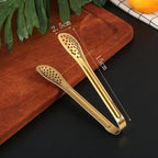 Shop 0 China / 0055-B gold Dropshipping Stainless Steel Non-stick Kitchen BBQ Tongs Smart Grill Meat Food Clip Cooking Clamp Gold/Silver Accessories Mademoiselle Home Decor