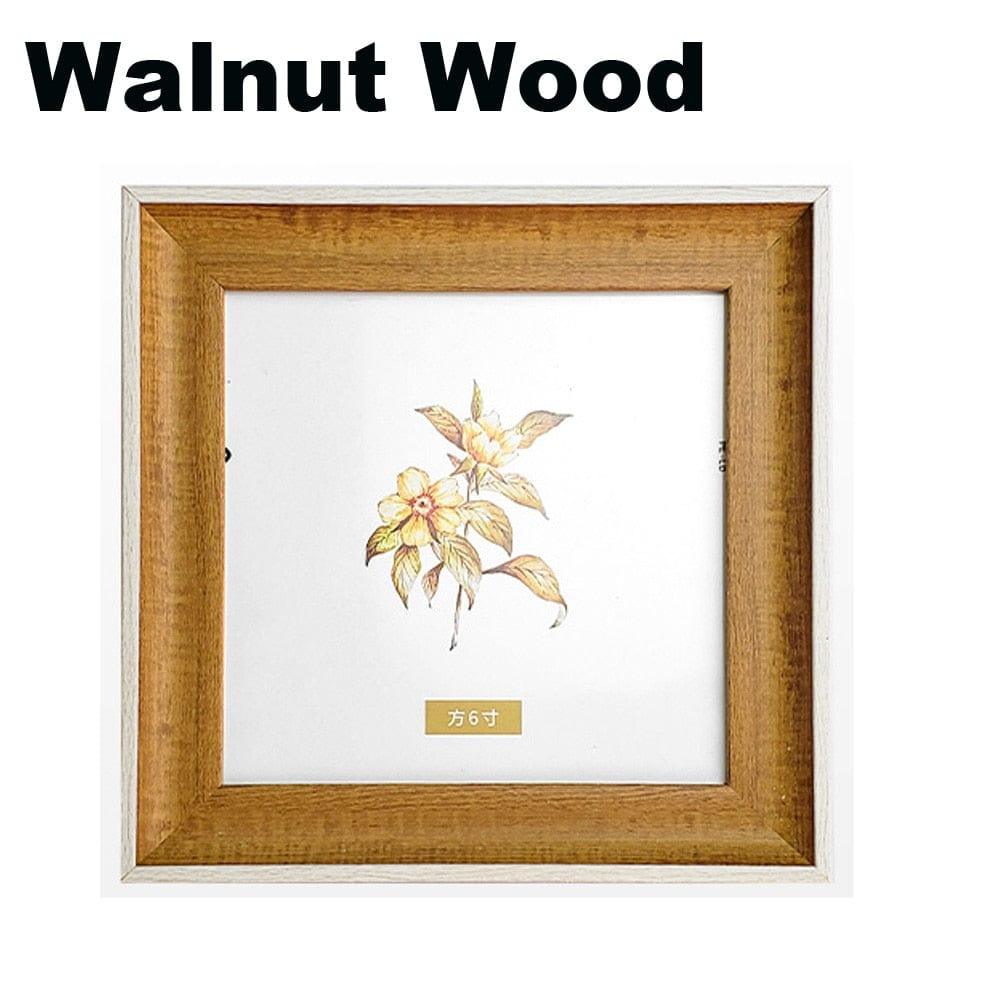 Shop 0 Walnut Wood / 5 Inch 12.7x12.7cm Portofino Frame Mademoiselle Home Decor