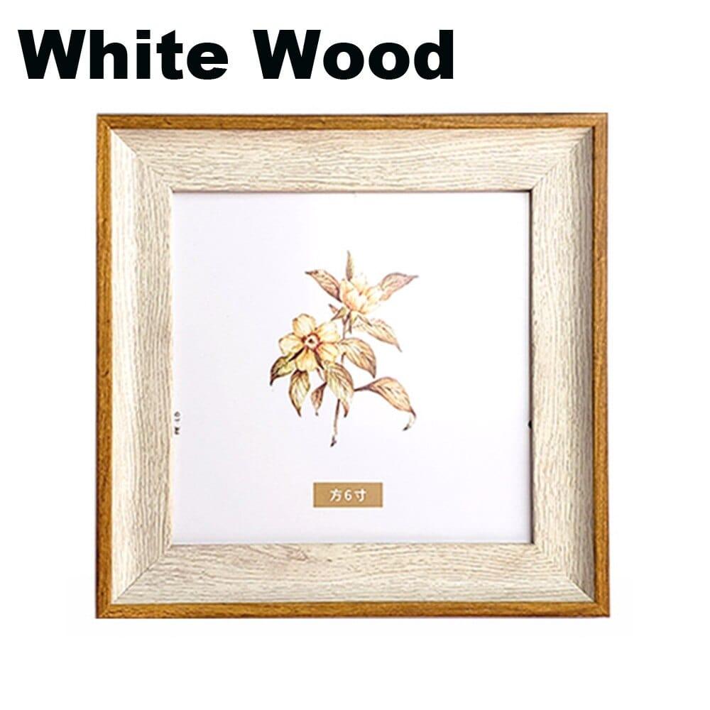 Shop 0 White Wood / 5 Inch 12.7x12.7cm Portofino Frame Mademoiselle Home Decor
