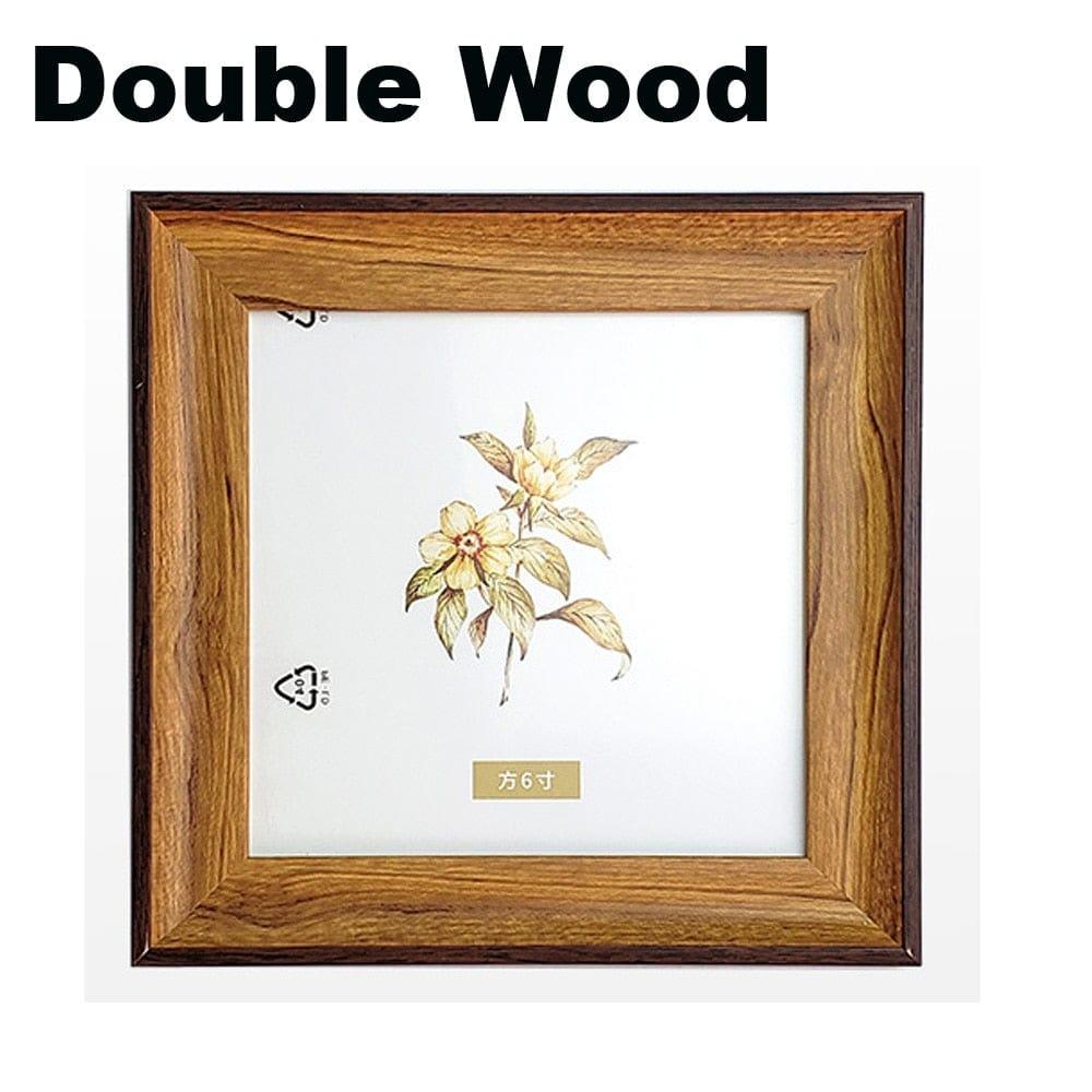 Shop 0 Double Wood / 5 Inch 12.7x12.7cm Portofino Frame Mademoiselle Home Decor