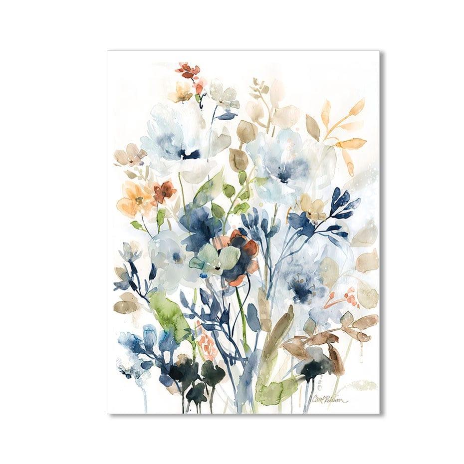 Shop 0 10x15 cm no frame / PICTURE B Watercolor Mix Flowers Leaves Botanical Posters Canvas Prints Painting Wall Art Picture for Living Room Interior Home Decoration Mademoiselle Home Decor