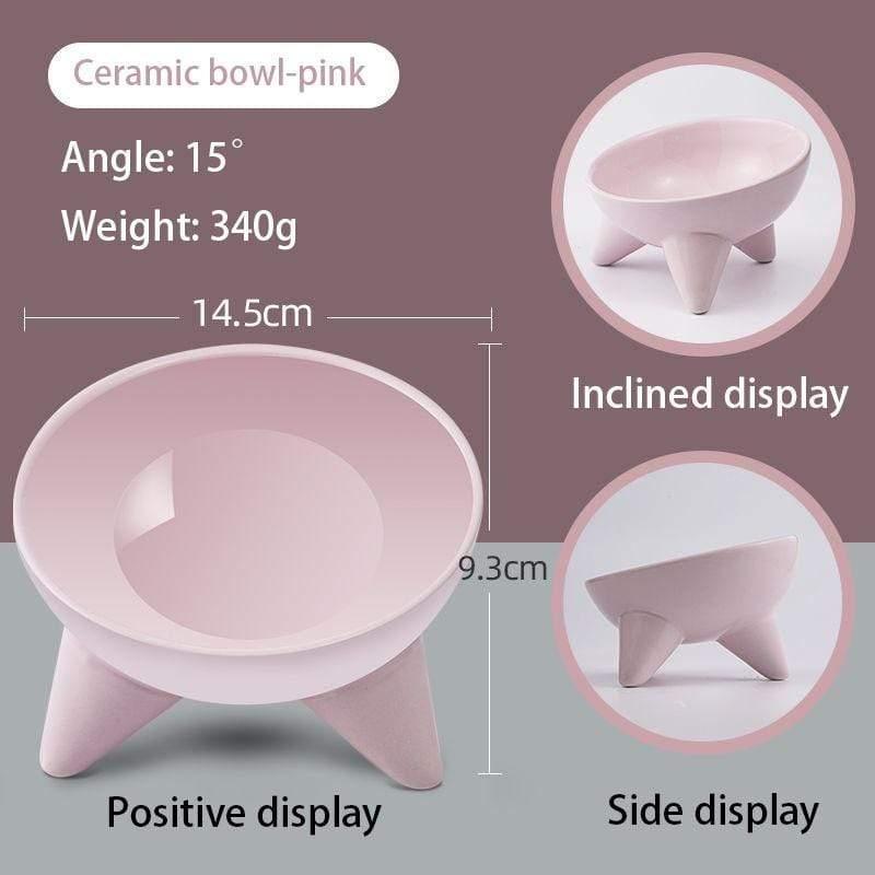 Shop 200003694 Ceramic bowl pink Posie Pet Bowl Mademoiselle Home Decor