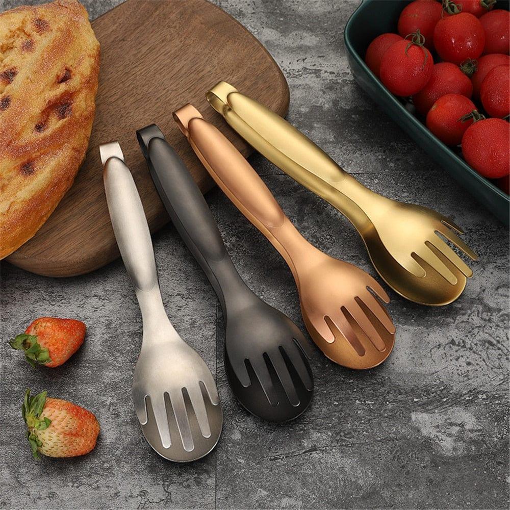 Shop 0 Non-Slip 304 Stainless Steel Food Tongs Meat Salad Bread Serving Tongs For Barbecue Kitchen Accessories BBQ Clip Cooking Mademoiselle Home Decor