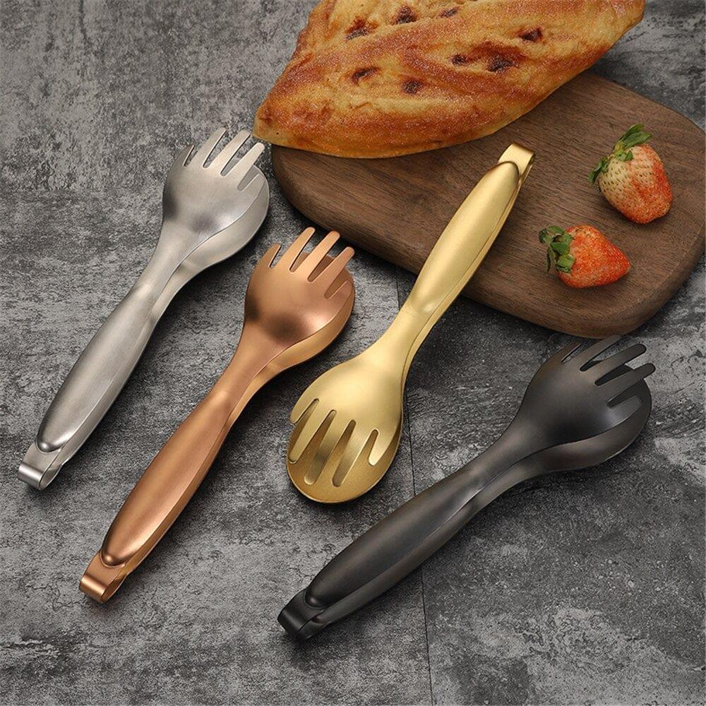 Shop 0 Non-Slip 304 Stainless Steel Food Tongs Meat Salad Bread Serving Tongs For Barbecue Kitchen Accessories BBQ Clip Cooking Mademoiselle Home Decor
