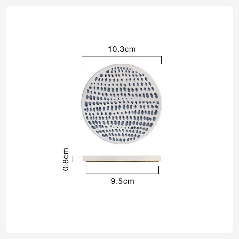 Shop 0 Type d Natural Diatom Mud Coaster Non-Slip Round Placemat Water Absorbs Cutlery Insulation Anti-scalding Coaster Marble Table Decor Mademoiselle Home Decor