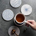 Shop 0 Natural Diatom Mud Coaster Non-Slip Round Placemat Water Absorbs Cutlery Insulation Anti-scalding Coaster Marble Table Decor Mademoiselle Home Decor