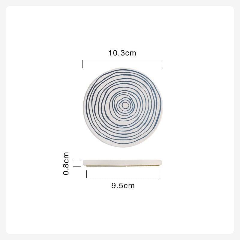 Shop 0 Type b Natural Diatom Mud Coaster Non-Slip Round Placemat Water Absorbs Cutlery Insulation Anti-scalding Coaster Marble Table Decor Mademoiselle Home Decor